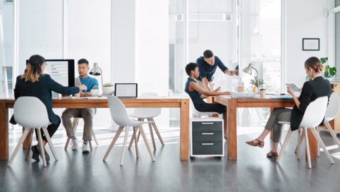 Hoe richt u een open ruimte in als flex office?