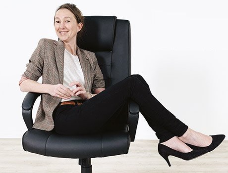 Siège en cuir pour Natacha