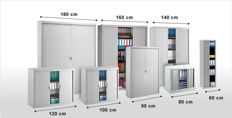Size and width of the cabinets 