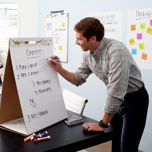 Meeting chart post it chevalet de table