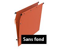 Dunne hangmap zonder basis onderaan