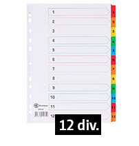 intercalaires 12 divisions