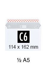 enveloppe-format c6 114x162mm