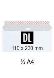 envelop dl-formaat 110 x 220 mm 