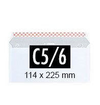 envelope C5/C6 size 114 x 229 mm