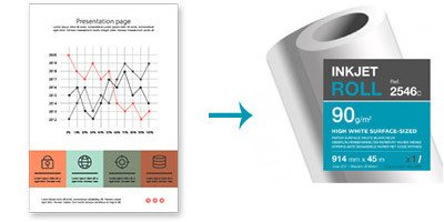 Coated plotter paper for heavy duty printing