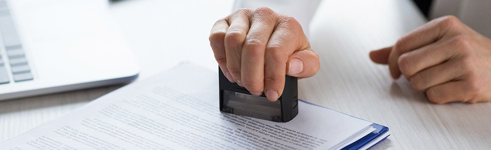 What is the purpose of a company stamp?