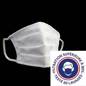 masque de protection en tissu industriel dit de catégorie 1