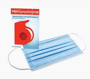 Mask: avoid fogging up of your glasses using a plaster