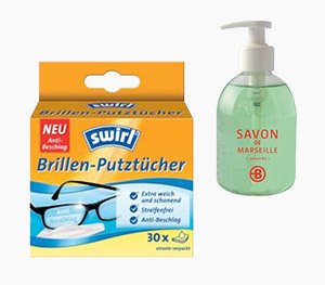Anticondensbrildoekjes en zeeptip