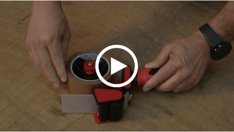 Hoe vervangt u de tape van een professionele tapedispenser?