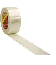 Reinforced polypropylene adhesive tape roll