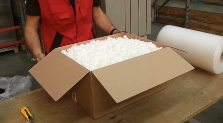 Chips de calage pour colis fragile