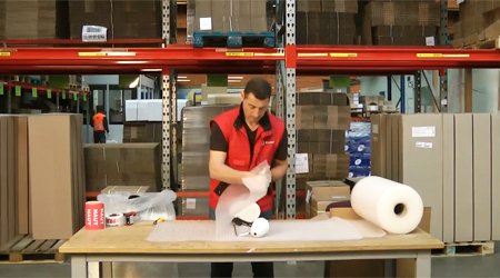 Bien emballer le produit fragile