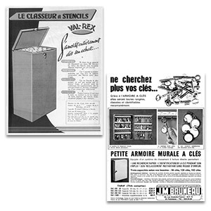 Le classeur à stencils, le produit phare qui a lancé la société Bruneau !