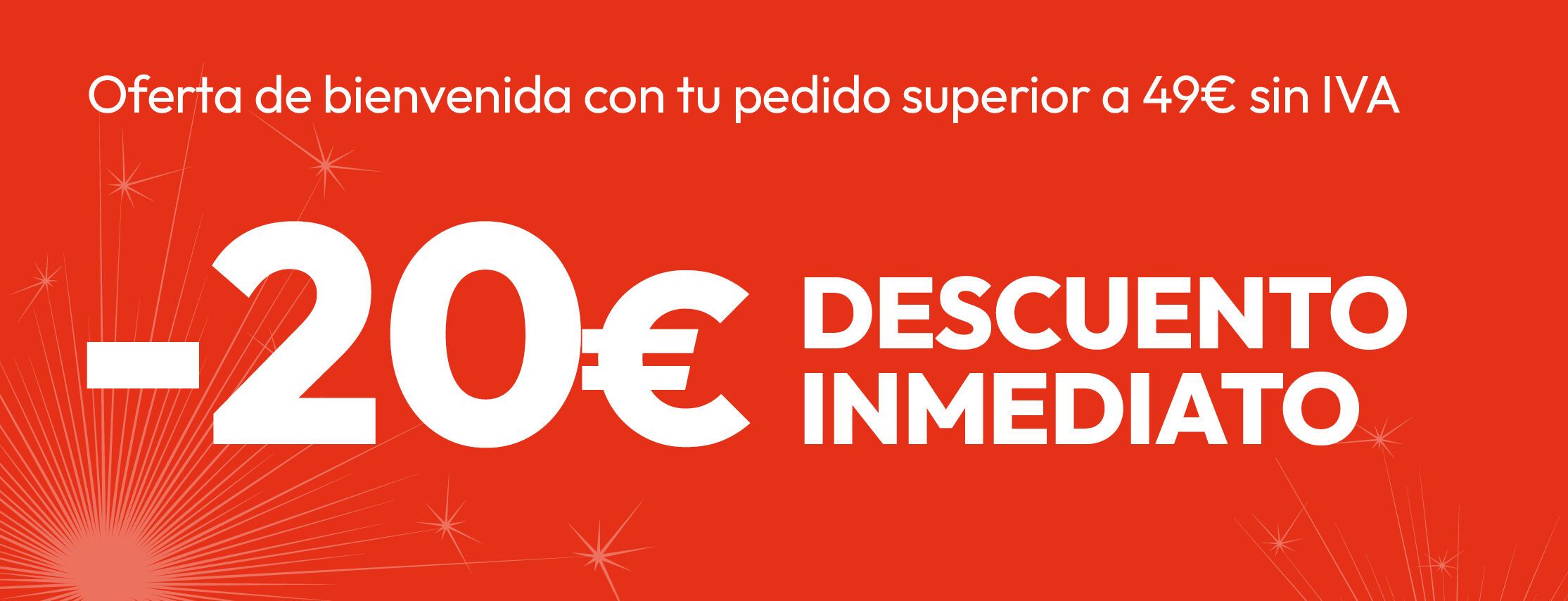descuento de bienvenida