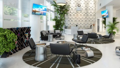 Decoración de Sala de Espera Profesional en Empresas | Bruneau