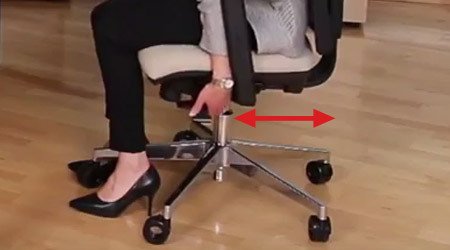 Ajusta el asiento de tu silla de oficina