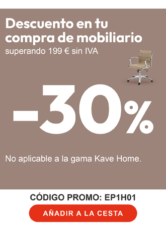 Descuento 30 por ciento en mobiliario