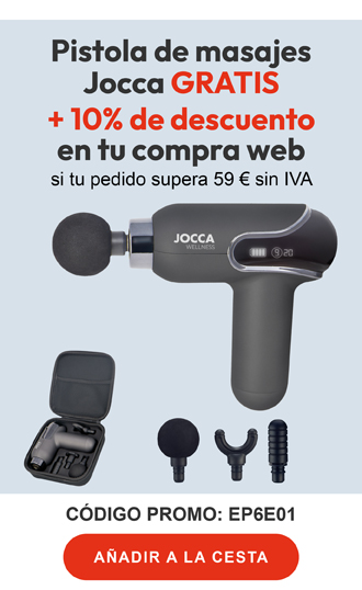 Pistola de masajes y 10% de descuento