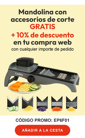 Mandolina de cocina y 10% de descuento