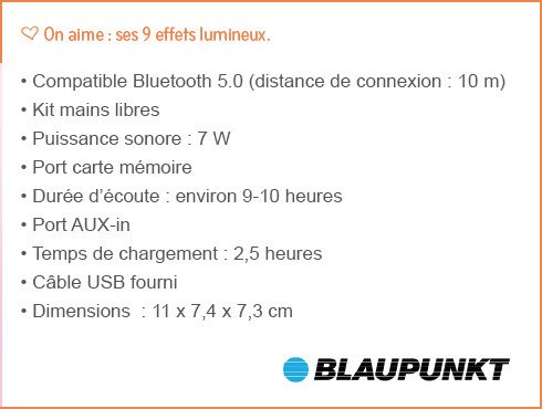 L’enceinte lumineuse