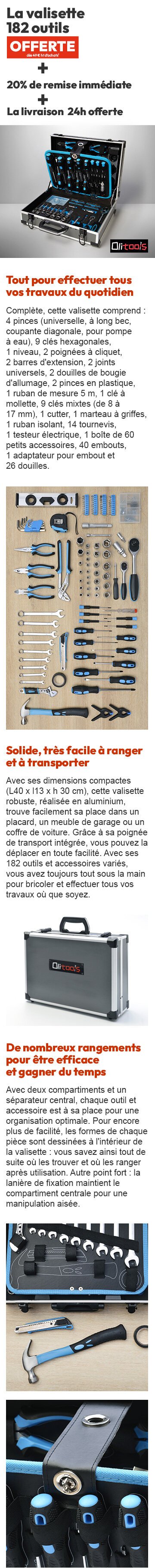 la mallette outils dès 49€ + 20% de remise