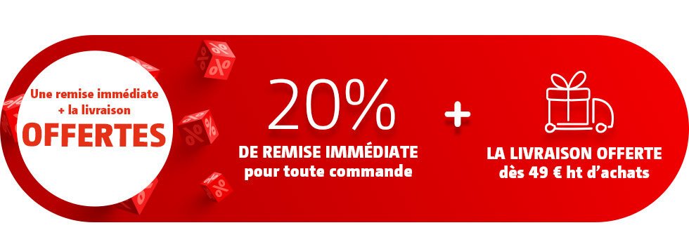 20 % de remise immédiate