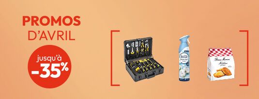 Promos d'avril Jusqu'à -35% Voir la boutique