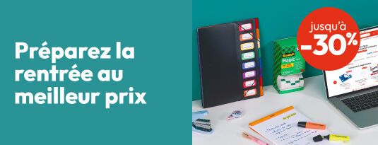 Préparez la rentrée au meilleur prix Jusqu'à -30% Vite j'en profite
