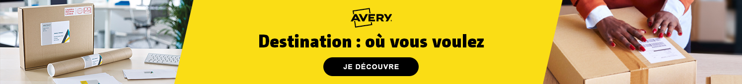 AVERY Destination où vous voulez Je découvre