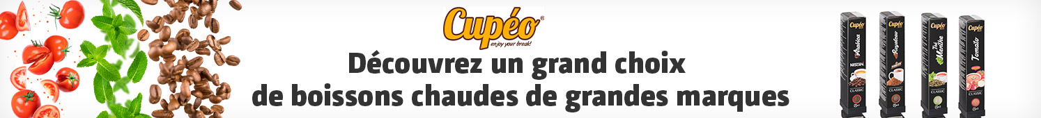 Cupéo Découvrez un grand choix de boissons chaudes de grandes marques