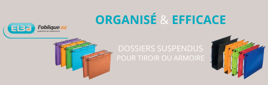 ELBA : Organisé & Efficace Dossiers suspendus pour tiroir ou armoire