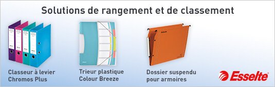 Esselte Solutions de rangement et de classement pour toutes les situations !