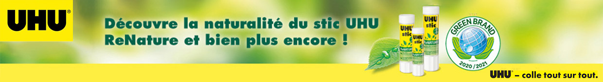 Découvrez la naturalité du stic UHU ReNature et bien plus encore !