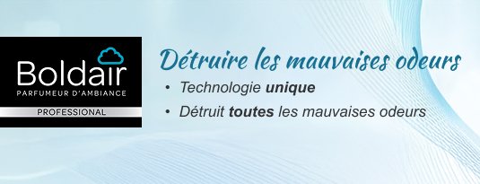 Boldair, détruire les mauvaises odeurs Technologie unique Détruit toutes les mauvaises odeurs