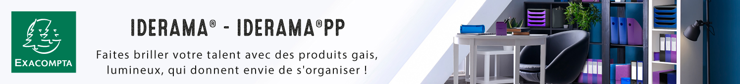 IDERAMA Faites briller votre talent avec des produits gais, lumineux, qui donnent envie de s'organiser !