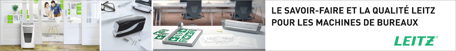 Le savoir faire et la qualité Leitz pour les machines de bureaux