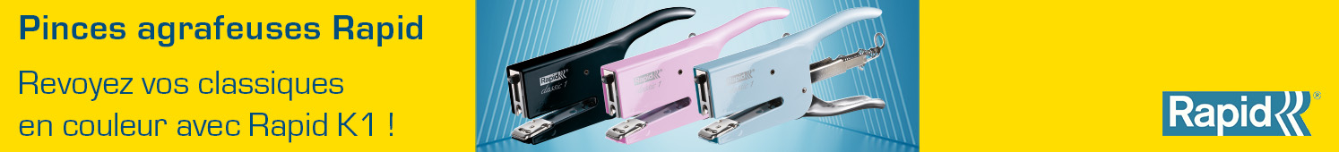 Pinces agrafeuses Rapid Revoyez vos classiques en couleur avec Rapid K1