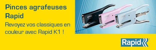 Pinces agrafeuses Rapid Revoyez vos classiques en couleur avec Rapid K1