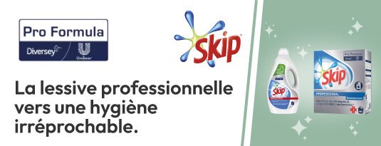 Pro Formula La lessive professionnelle vers une hygiène irréprochable Skip