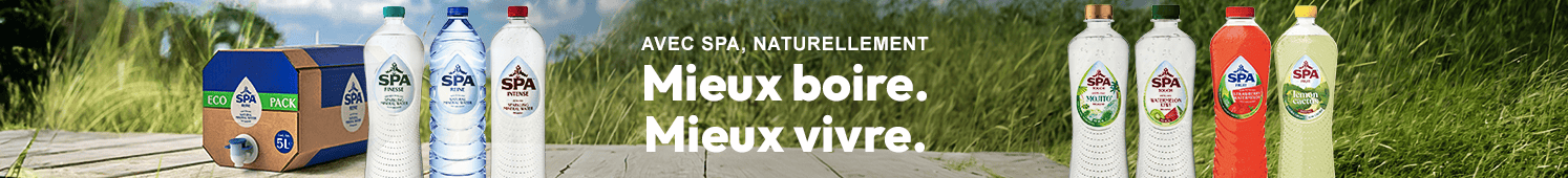 Avec Spa, naturellement Mieux boire. Mieux vivre.