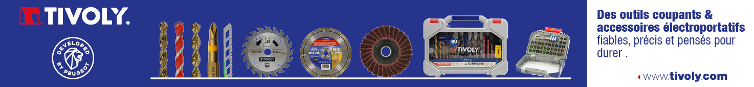 Tivoly Des outils coupants & accessoires électroportatifs, fiables, précis et pensés pour durer