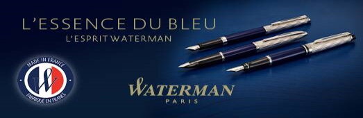 L'essence du bleu L'esprit Waterman Paris