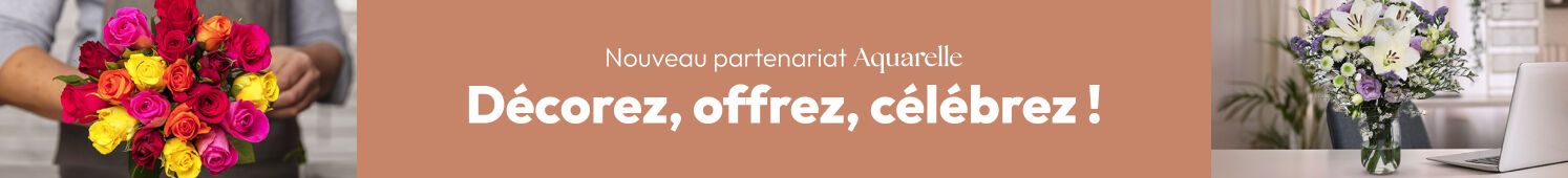Nouveau partenariat AQUARELLE Décorez, offrez, célébrez !