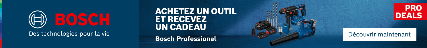 BOSCH Professionnel Achetez un outil et recevez un cadeau Découvrir maintenant