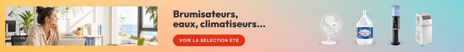 Brumisateurs, eaux, climatiseurs... Voir la sélection été