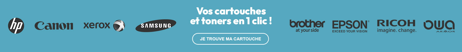 Vos cartouches et toners en 1 clic ! Je trouve ma cartouche