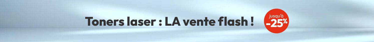 Toners laser : LA vente flash Jusqu'à -25%