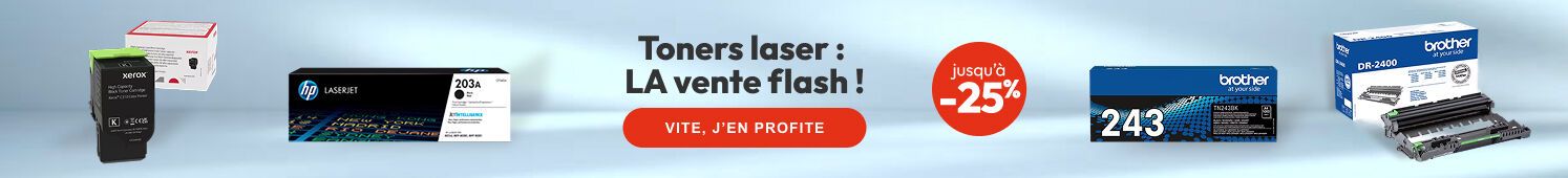 Toners laser : LA vente flash Jusqu'à -25% Vite j'en profite